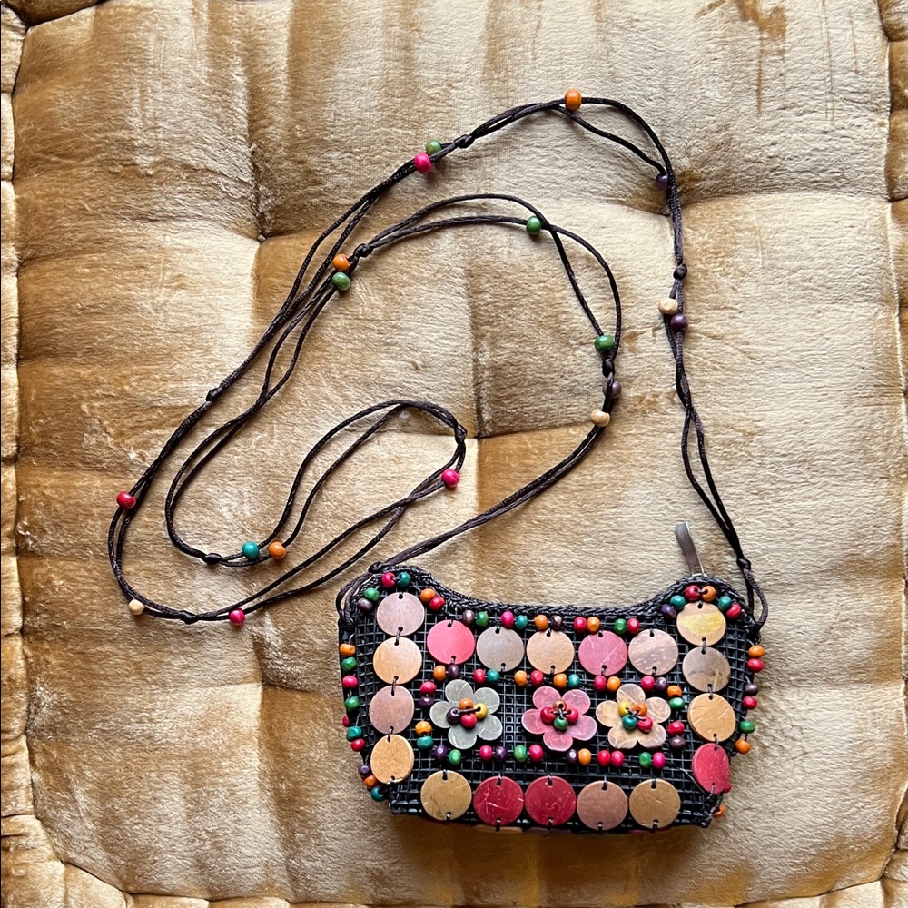 Colorful Disc Crossbody Bag